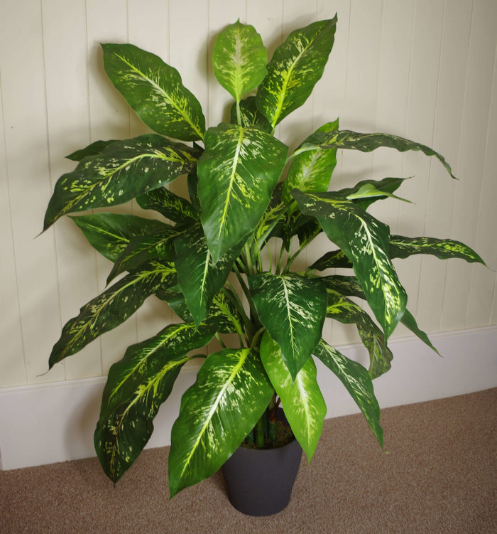 100cm Large Foxs Aglaonema (Spotted Evergreen) Tree Artificial Plant