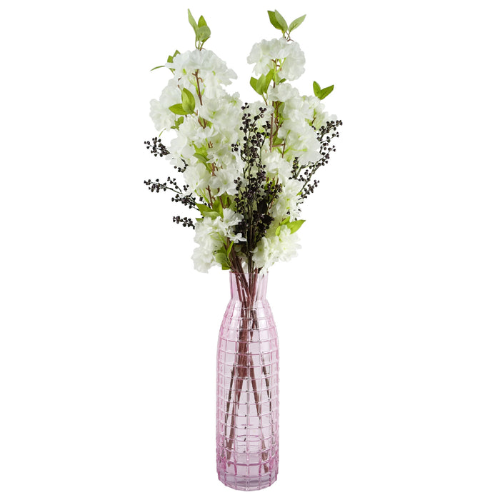 100cm White Artificial Blossom Stem