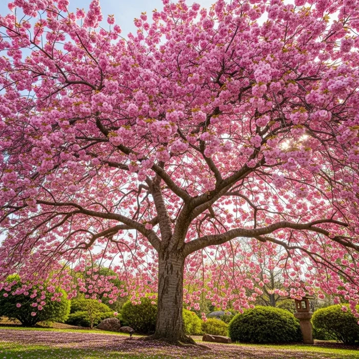 11ft Mature 'Kanzan' Cherry Blossom Tree | Standard | 8/10cm Girth | Grown in 40L Airpot