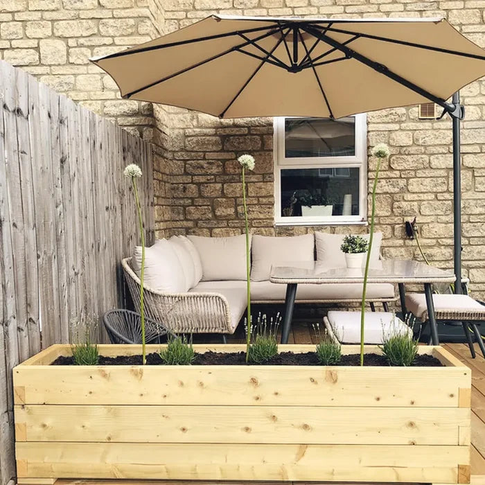 Customisable Wooden Trough Planter