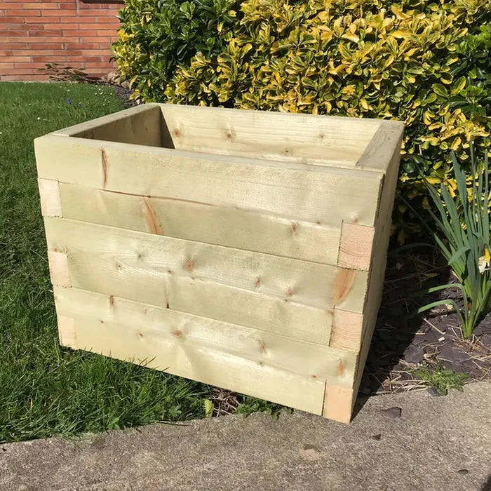 Customisable Wooden Trough Planter