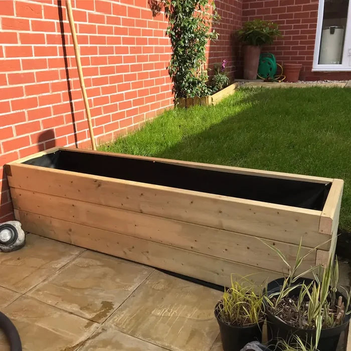 Customisable Wooden Trough Planter