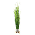 130cm Large Artificial Grass Plant With Planter And Stand