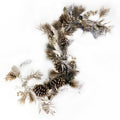 150cm Luxury Christmas Silver Gold Glitter Pine Cone Foliage Floristry Garland