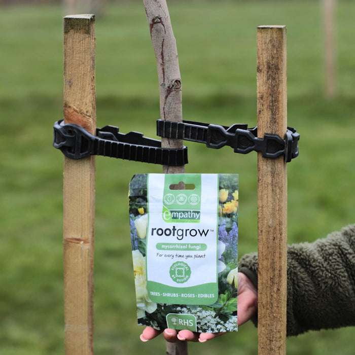 2 Tall Stakes, 2 Supersoft Ties & 150g Rootgrow™