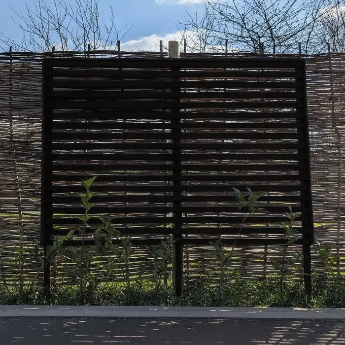 2m Black Pine Wooden Trellis for Planter