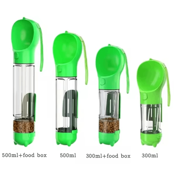 3-in-1 Travel Water Bottle & Food Dispenser