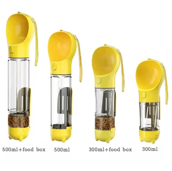 3-in-1 Travel Water Bottle & Food Dispenser, detail view