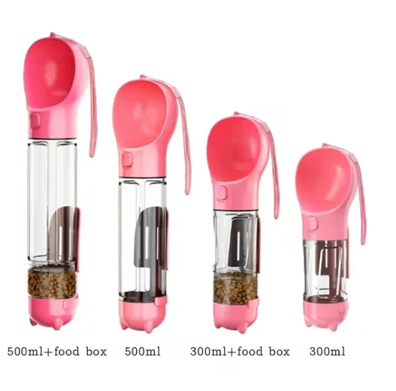 3-in-1 Travel Water Bottle & Food Dispenser, detail view