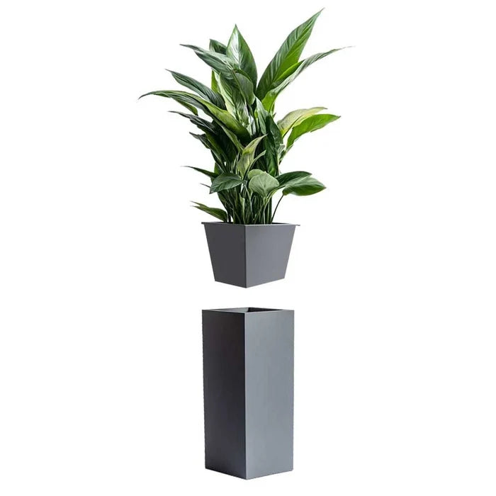 32cm Zinc Galvanised Matte Grey Insert