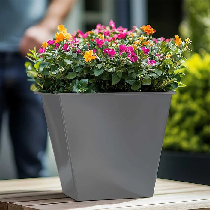 40cm Zinc Galvanised Matte Grey Insert