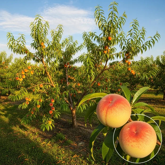 5ft 'Peregrine' Peach Tree | Bare Root | 2 Years Old