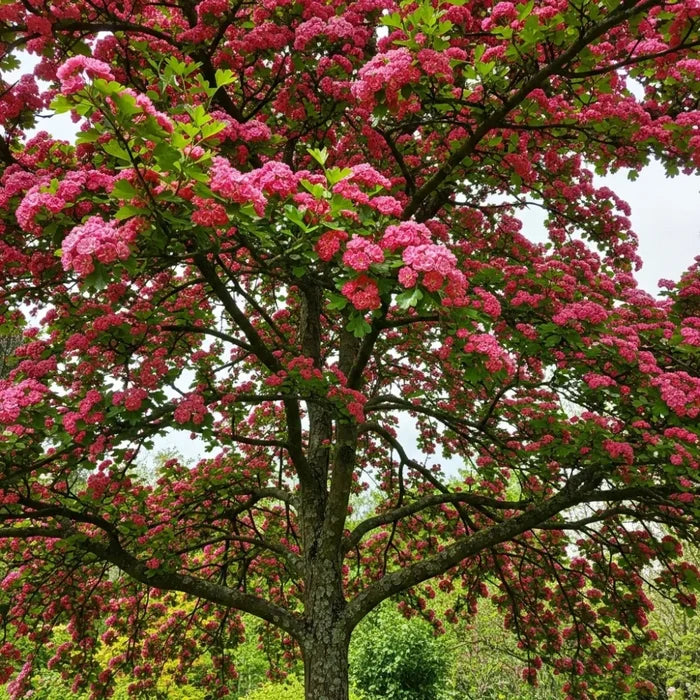 5ft Red Hawthorn Tree | Crataegus laevigata 'Paul's Scarlet' | 9L Pot | 2 Years Old
