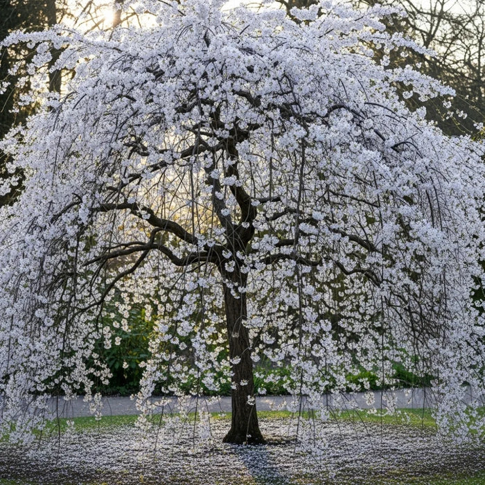 5ft White Weeping Cherry Blossom Tree | Prunus yedoensis 'Shidare Yoshino' | Bare Root | 2 Years Old