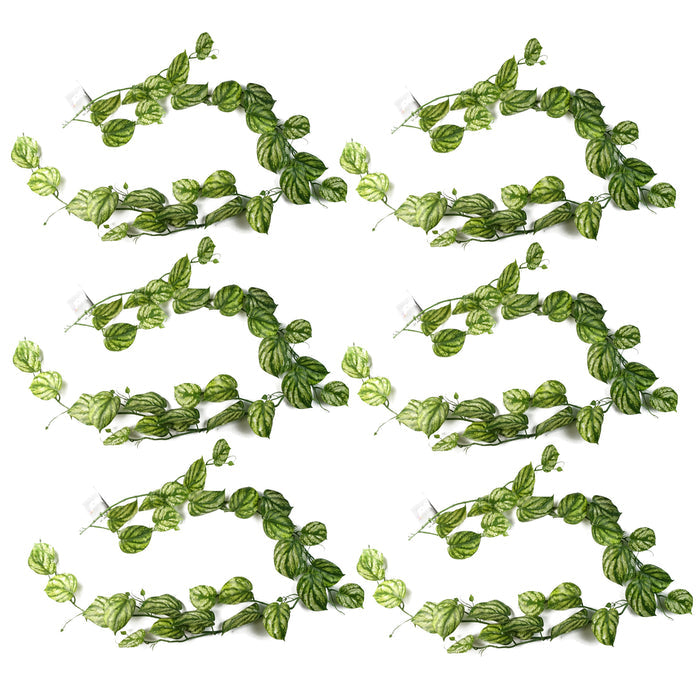 6 x 180cm Artificial Hanging Trailing Devils Ivy Plant