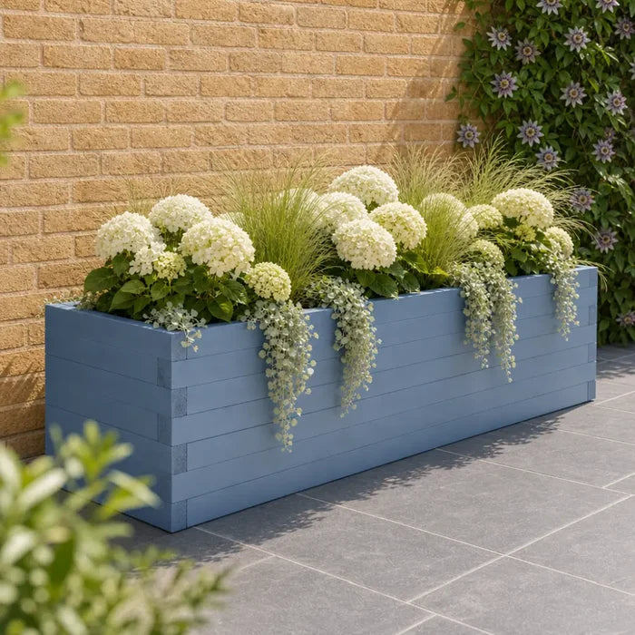 60cm Customisable Wooden Trough Planter