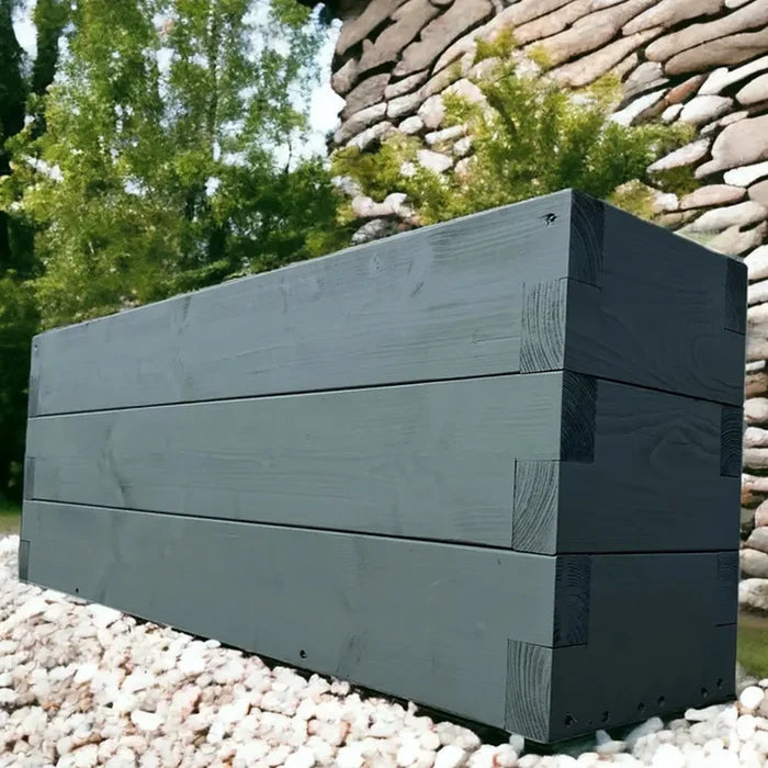 Customisable Wooden Trough Planter