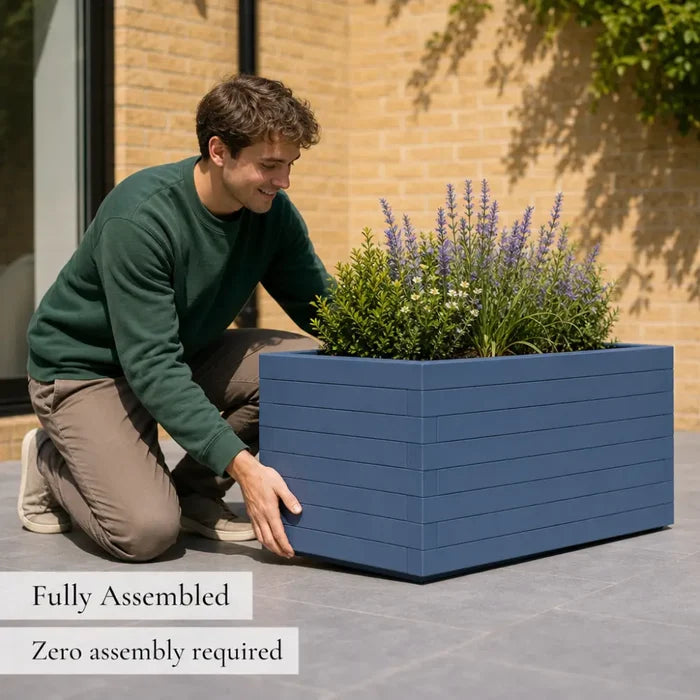 60cm Customisable Wooden Trough Planter
