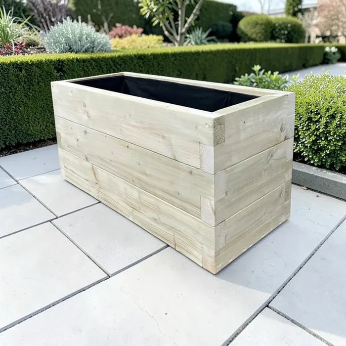 Customisable Wooden Trough Planter