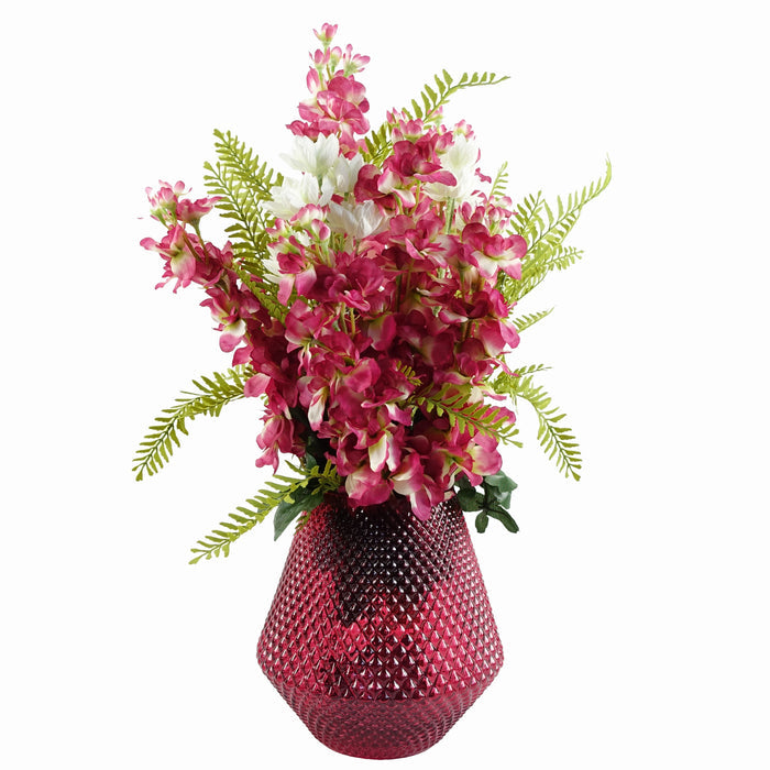 75cm Delphinium Dark Pink Artificial Stem