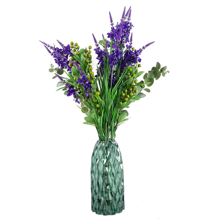 80cm Purple Larkspur Artifical Stem