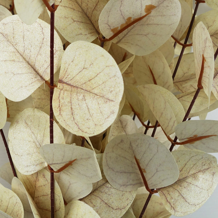 80cm White Eucalyptus Foliage Stem