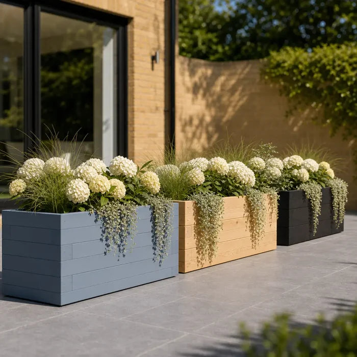 90cm Customisable Wooden Trough Planter