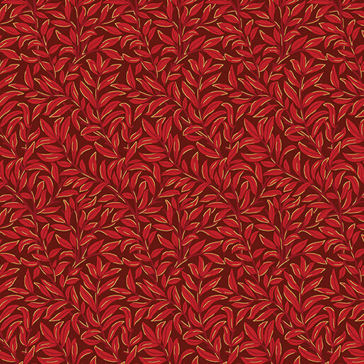 All About Seasons - Breezy Leaves Red - 16856M-10
