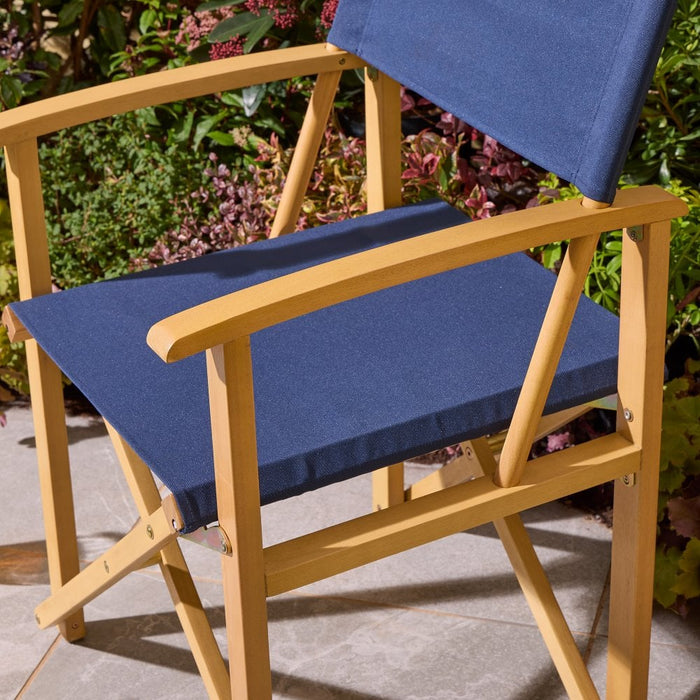 Ascot Folding Director's Chair - Midnight Blue
