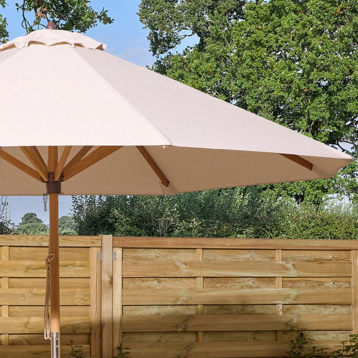 Ashdown Wooden Parasol - 2.2m
