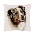 Australian Shepherd Face Throw Cushion - Cushions from Sale at DoggyTopia
