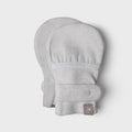 Bamboo Organic Cotton Stay-On Mitts - Storm Gray