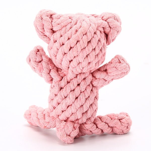 Bear Rope Dog Toy - Rope Toys from . at DoggyTopia