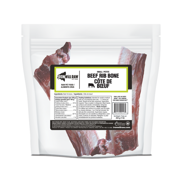 Beef Rib Bones, Small - 1 lb