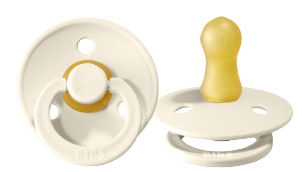 BIBS Colour Natural Rubber Latex Pacifier 2-Pack | Size 3 (18+ Months)