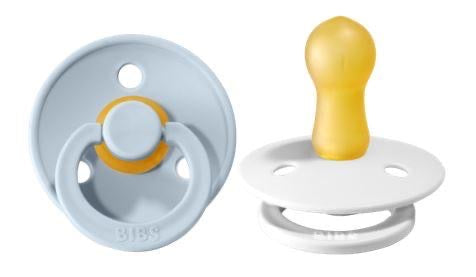 BIBS Colour Natural Rubber Latex Pacifier 2-Pack | Size 3 (18+ Months)