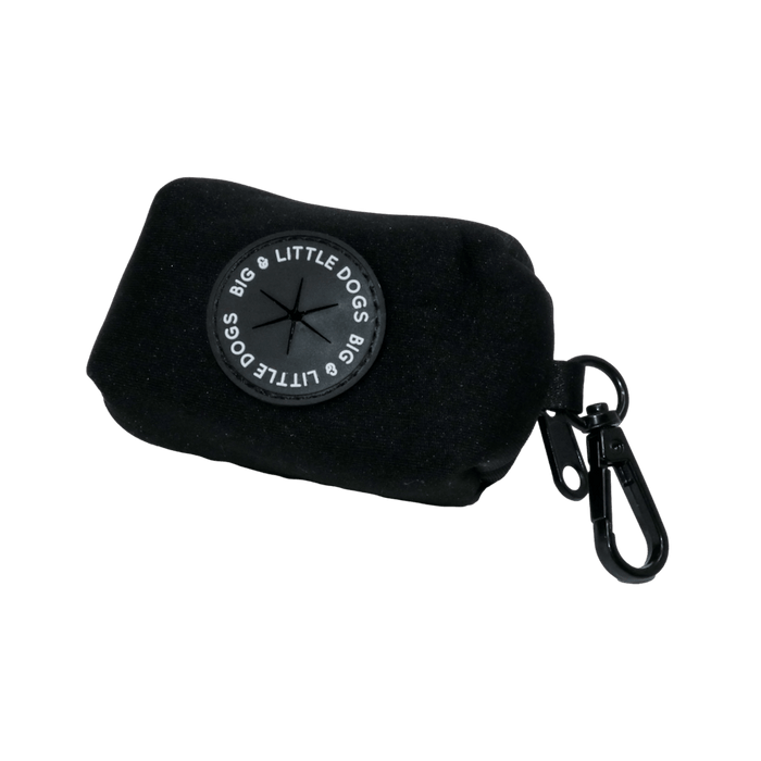Big & Little Dogs Poop Bag Holder - Black - Poop Bag Holders from Big & Little Dogs at DoggyTopia