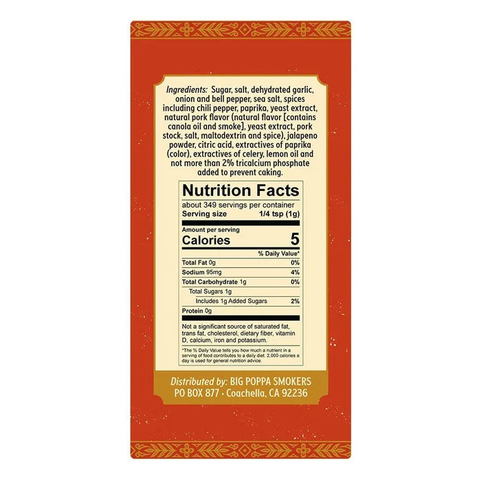 Big Poppa's Sweet Money Hot Seasoning - 12.3oz