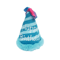 Birthday Party Hat Plush Dog Toy - Blue - Designer Toys from Haute Diggity Dog at DoggyTopia