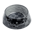 Black Checker Chewy Vuiton Bowl