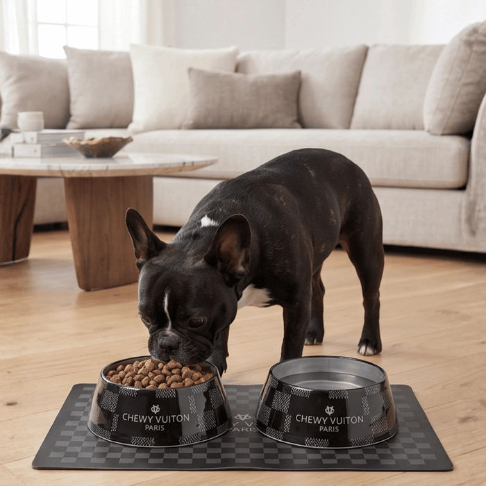 Black Checker Chewy Vuiton Placemat