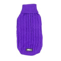 Cable Knit Jumper - Grape - Knit Jumpers from DoggyTopia at DoggyTopia