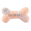 Chewnel Blush Bone Dog Toy - Designer Toys from Dog Diggin Designs at DoggyTopia
