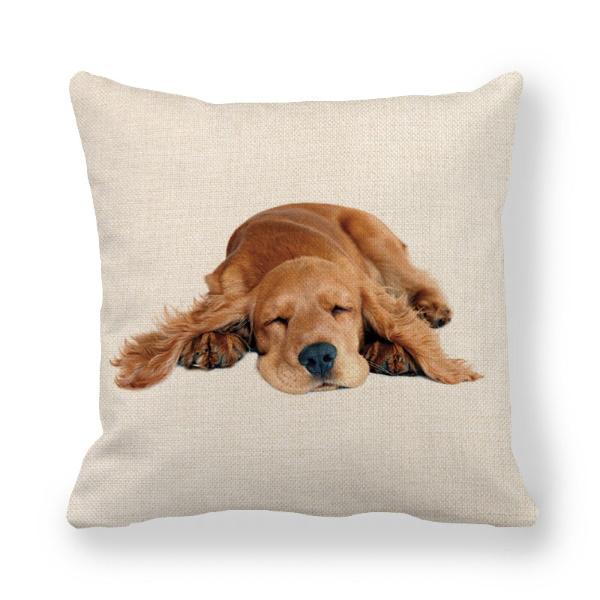 Cocker Spaniel Sleeping Throw Cushion - Cushions from Sale at DoggyTopia