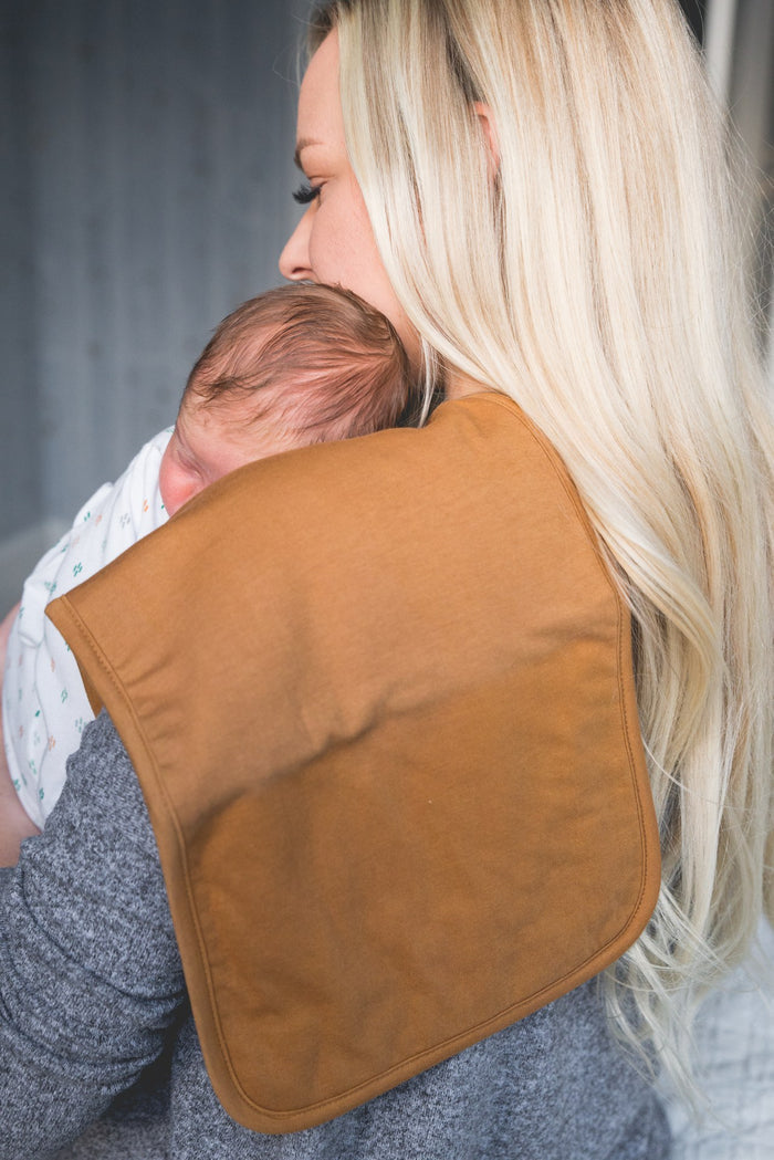 Copper Pearl Premium Burp Cloths | Ridge Set