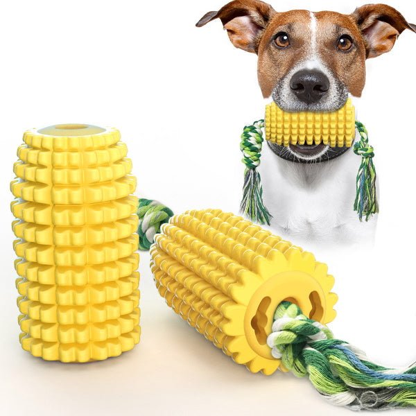 Corn on the Cob Enrichment Dog Toy - Rope & Tug Toy from . at DoggyTopia