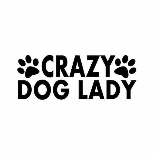 Crazy Dog Lady Car Decal - Decals from . at DoggyTopia