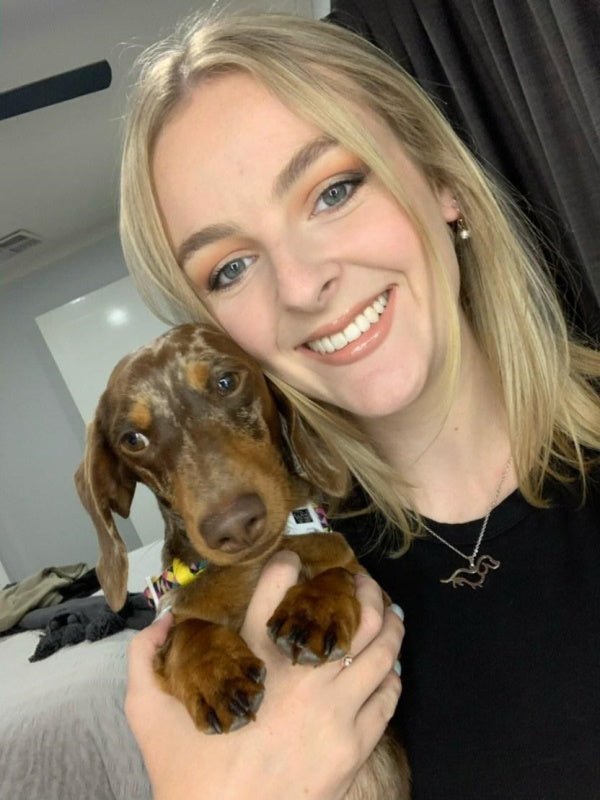 Dachshund Silhouette Necklace - Necklaces from . at DoggyTopia
