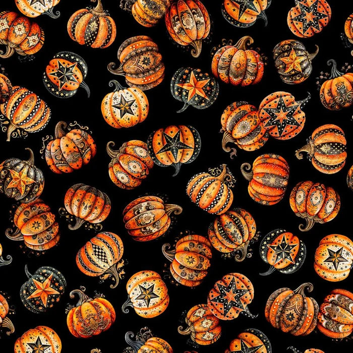 Decorative Pumpkin Toss - Black - Jeepers Creepers - 2600 31010 J