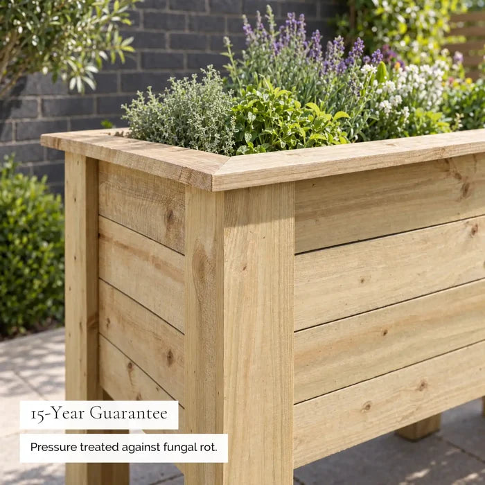 Deep Root V-Shape Timber Planter (1.8m) — guarantee